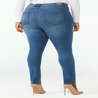 Sofia Jeans by Sofia Vergara Women Plus Size Rosa Super High Rise bešavne traperice