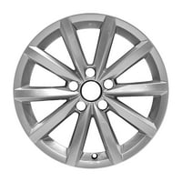 Kai obnovljena OEM aluminijska legura kotača, svi obojeni svijetlo srebro, odgovara Volkswagen Tiguan