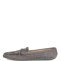 Brinley Co. Womens Comfort-Cole Fau Saede Slip-On Loafers