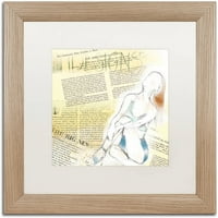 Zaštitni znak likovna umjetnost figura platna umjetnost Lisa Powell Braun, bijela mat, breza