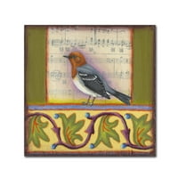 Zaštitni znak likovna umjetnost 'mala ptica 213' platno umjetnost Rachel Paxton