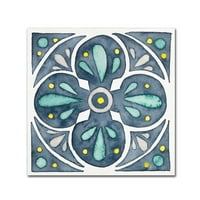Zaštitni znak likovna umjetnost 'vrtni bijeg pločica vi blue' platno umjetnost laura marshall