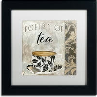 Zaštitni znak likovna umjetnost Umjetnost čaja ii platna Art by Color Bakery White Matte, crni okvir
