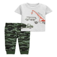 Carterovo dijete moje majice majice s kratkim rukavima i joggerskim set odjeće za odjeću za kratke rukave, 2-komad,
