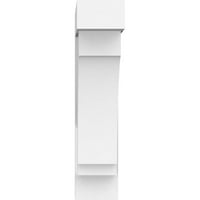 Ekena Millwork 5 W 16 d 22 h Standardni Imperijalni arhitektonski razred PVC nosač s blok krajevima