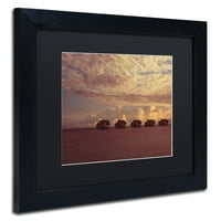 Zaštitni znak likovna umjetnost Sunset Jumeirah Vittaveli Canvas Art by David Evans, Black Matte, crni okvir