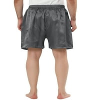 Jedinstveni prijedlozi muške satenske kratke hlače s elastičnim strukom, pidžama hlače, Odjeća za spavanje