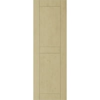 Ekena Millwork 12 W 56 h rustikalna dva jednaka ploča ravna ploča Pecky Cypress Fau drvene rolete, pripremljeni
