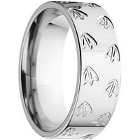 Muški zaručnički prsten od nehrđajućeg čelika od nehrđajućeg čelika s udobnim dizajnom