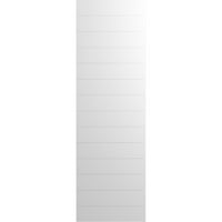 Ekena Millwork 15 W 39 H TRUE FIT PVC Horizontalni sloj Moderni stil Fiksni nosač, nedovršeno