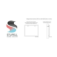 Stupell Industries Sažetak oblikovanja oblika suvremene galerije grafičke umjetničke galerije boja za omotano platno