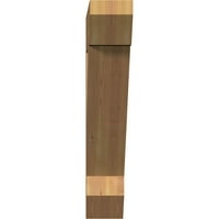 Ekena Millwork 1 2 W 30 D 30 h Tradicionalna sloja glatka glatka nosača, zapadnjački crveni cedar