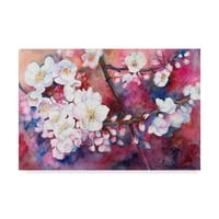 Likovna umjetnost s potpisom Cvjetanje trešnje na platnu Joanne Porter