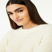 Besplatni sastavljanje ženskog odsječenog Raglan džempera s dugim rukavima