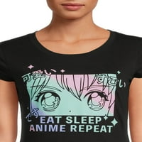 Jedite anime anime ženski grafički rukav kratki rukav