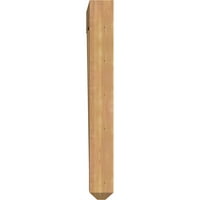 Ekena Millwork 1 2 W 34 D 46 H Merced Craftsman Glatki nosač, zapadni crveni cedar