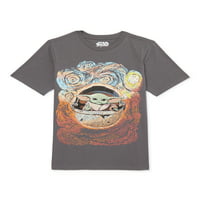 Star Wars Boys Baby Yoda Grogu Grafička majica s kratkim rukavima, veličine XS-2XL