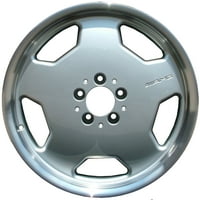 7. Obnovljeni OEM prednji aluminijski legura kotača, prirubnica reza W srebrno lice, odgovara 1995.- Mercedes C